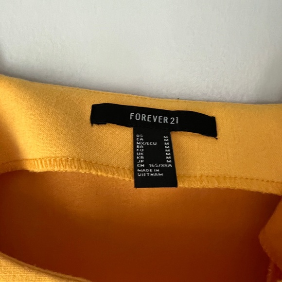 Forever 21 Mini Dress in Yellow, Size Medium - Picture 3 of 4